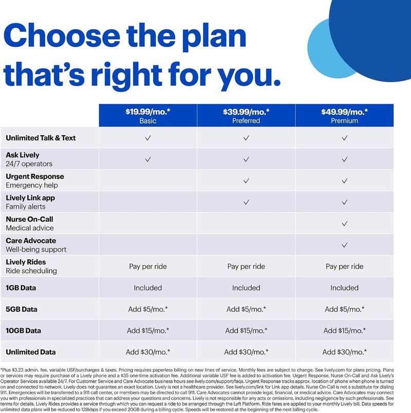 Lively Jitterbug Smart4 Smartphone for Seniors - Cell Phone for Seniors - Not Compatible with Other Wireless Carriers - Must Be Activated with Phone Plan - Image 2